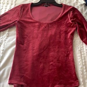 Jcrew Red Velvet Bodysuit